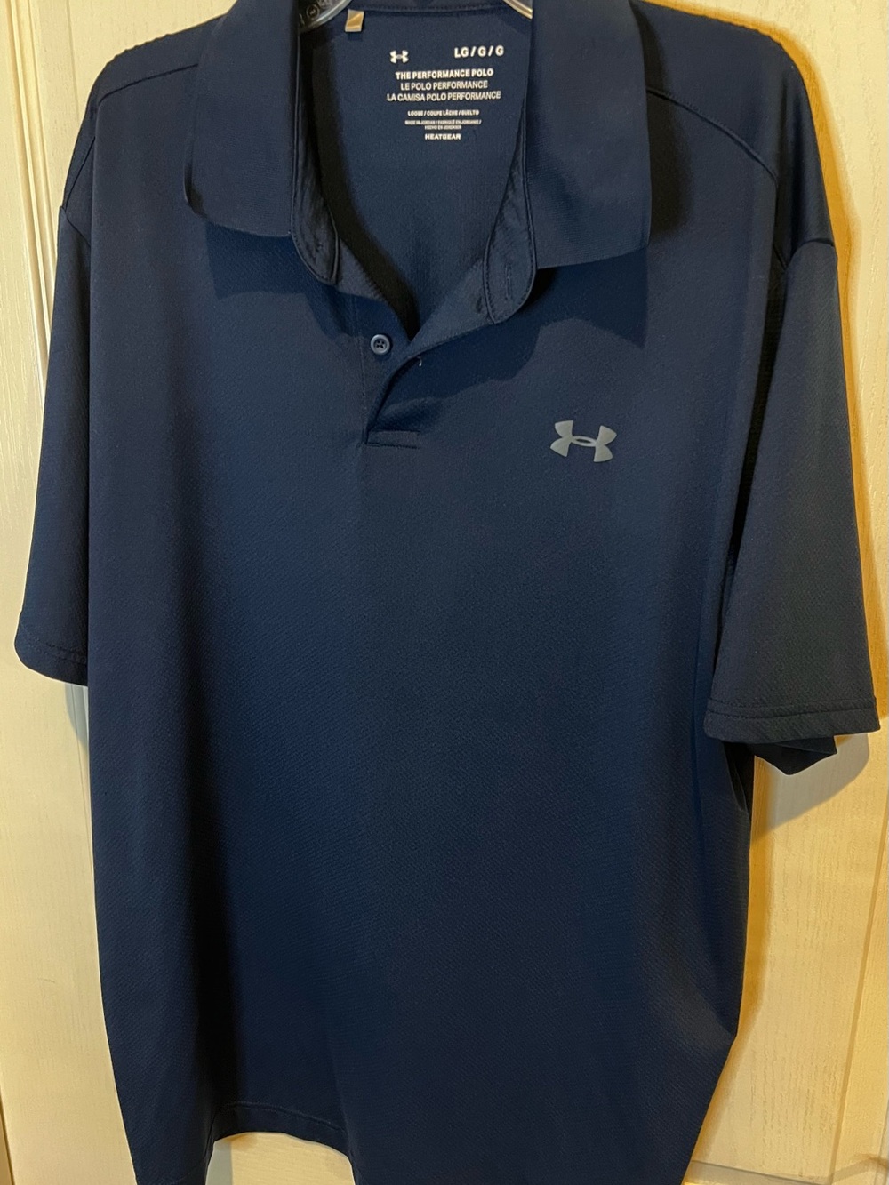 Under Armour Men’s Navy Polo with Subtle Logo